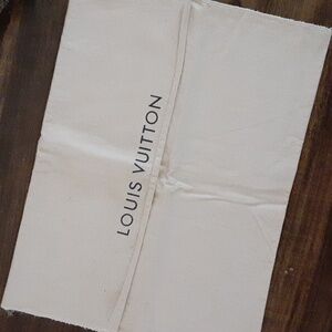 Lrg LOUIS VUITTON Fold-Over Cotton Dust Bag D53113